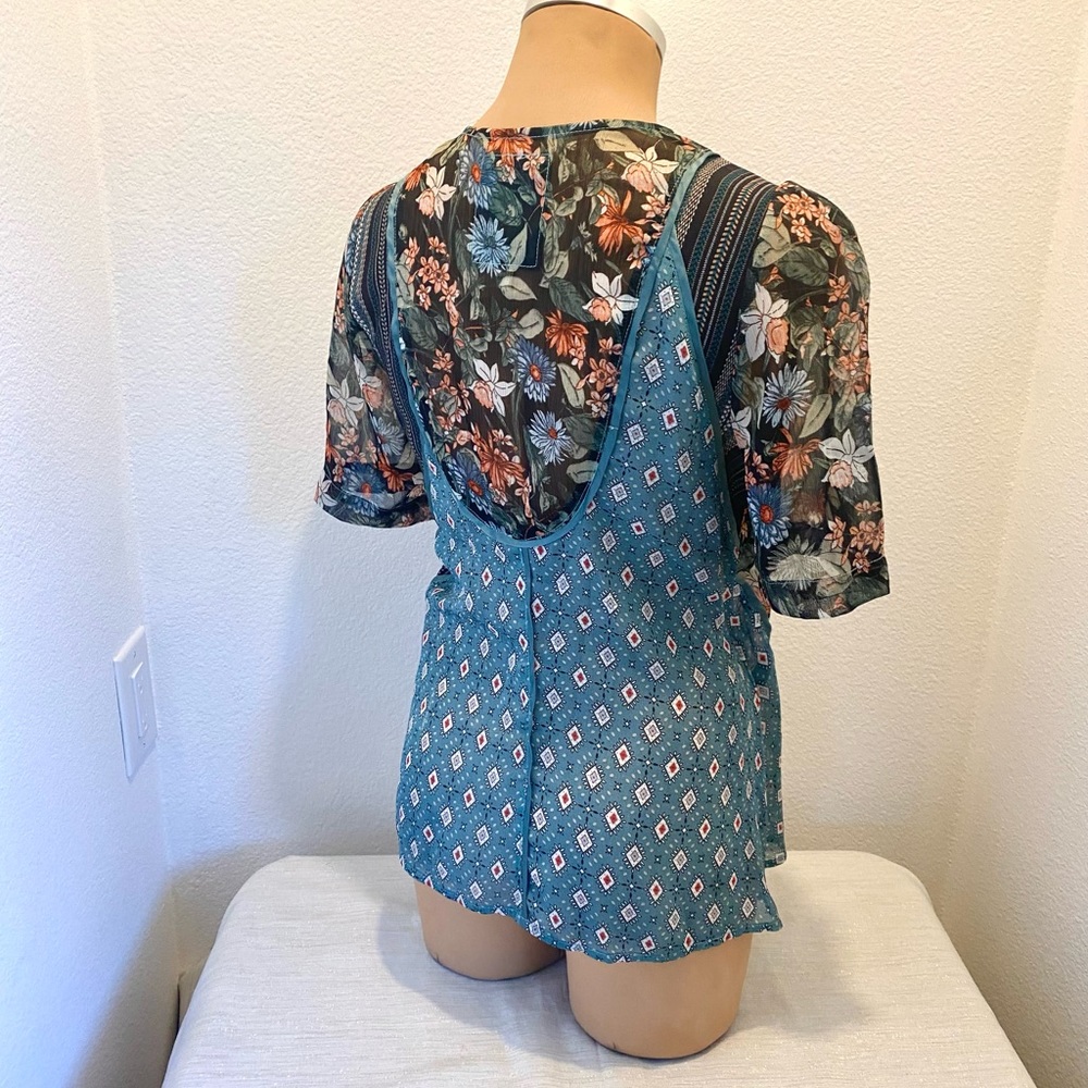 Anthropologie Tiny Patchwork Wrap Blouse - image 4